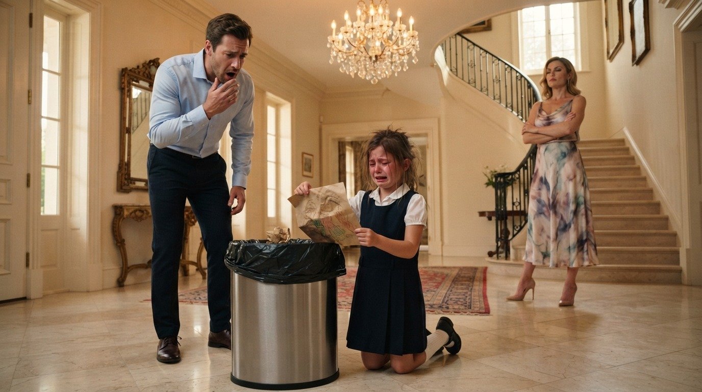 stepmother-throws-gift-trash-father-confronts-her-story
