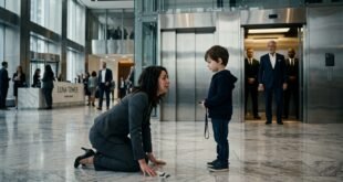 receptionist-dismisses-boy-hoodie-scans-black-card-chairman-son